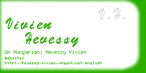 vivien hevessy business card